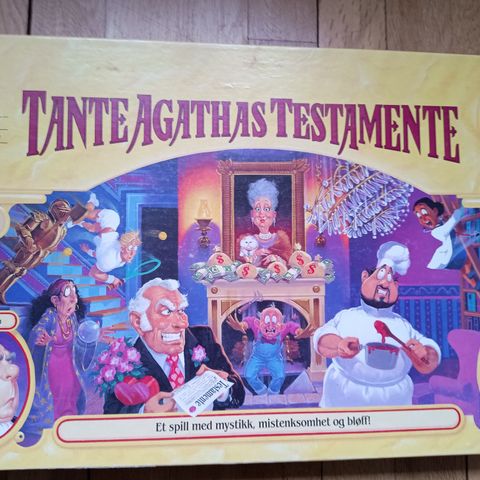 Tante Agathas testamente brettspill orginalen fra 90 tallet