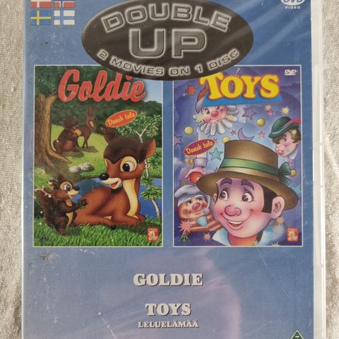 Goldie og Toys 2 filmer i 1 DVD norsk tale ny forseglet