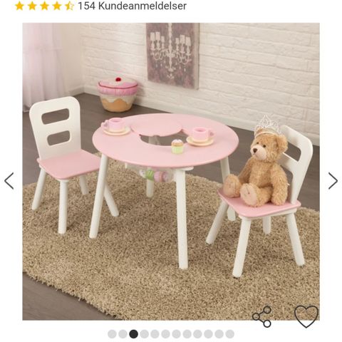 Kid kraft bord og to stoler