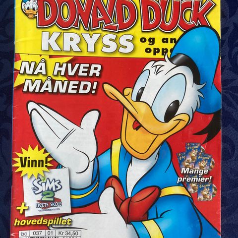 Donald Duck Kryss og andre oppgaver nr. 1 fra 2005