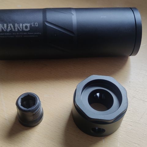 Svemko Nano 1.0 med hurtigkobling. Cal .30