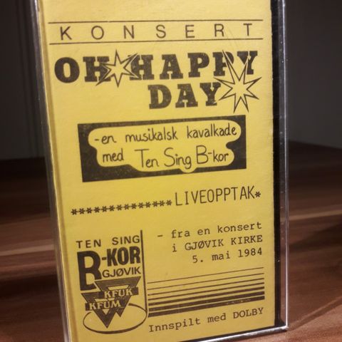 "Oh Happy Day" Gjøvik Kirke 1984 liveopptak