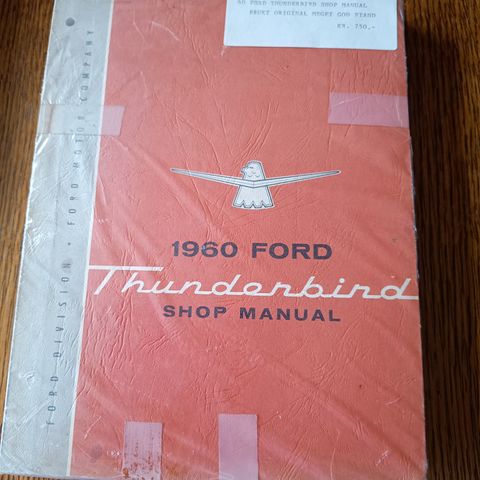 1960 THUNDERBIRD SHOP MANUAL