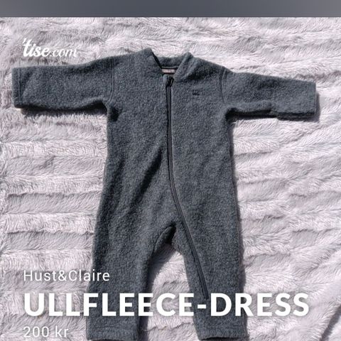 Ullfleece-dress Hust& Claire str 62