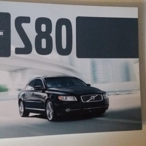 VOLVO S80 -brosjyre. (NORSK)