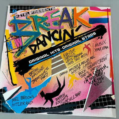 Vintage LP Break Dance. Break Dancing original hits. Vinyl fra 1980.