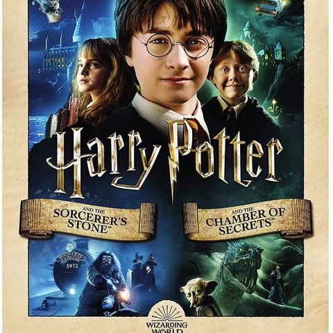 harry potter dvd 1 og 2 cover