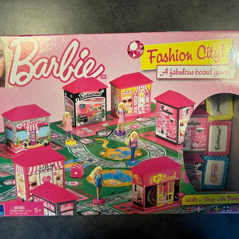 Barbie fashion city brettspill