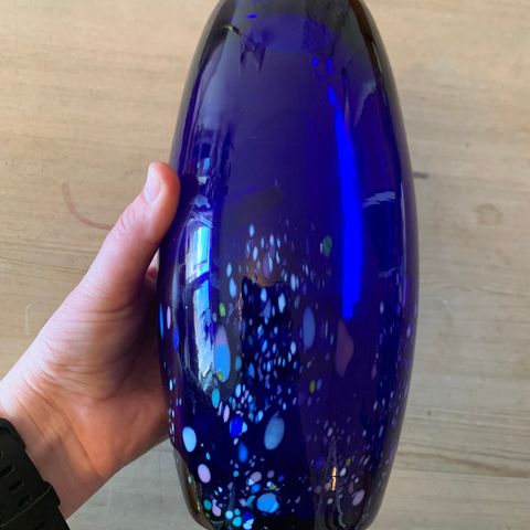 Kokoltblå vase
