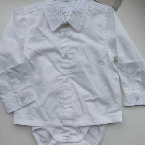 Ny hvit skjortebody, str 74