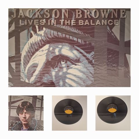 JACKSON BROWNE "LIVES IN THE BALANCE" 1986