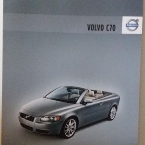 VOLVO C70 -brosjyre. (NORSK)