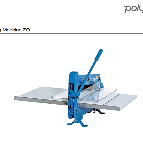 Kuttemaskin / Stansemaskin Polytex ZO Pinking Machine for sample making