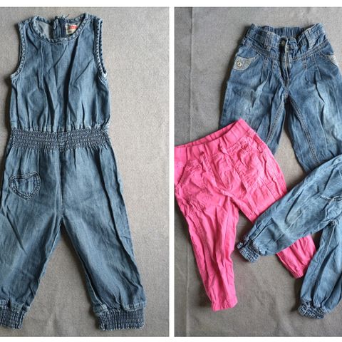 Tynne bukser og jumpsuit jente str 86