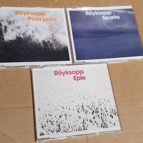 Röyksopp CD SIngel Lot - Eple Poor Leno Sparks