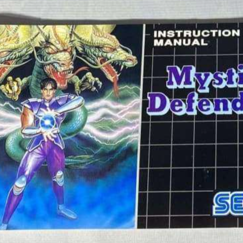 ØNSKES KJØPT! Manual til Mystic Defender