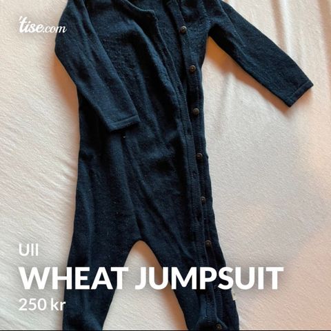 Wheat jumpsuit i ull