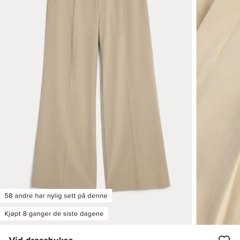 Beige dressbukser