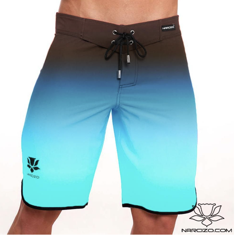 Narcizo Boardshorts Mens Physique Blue Papillion