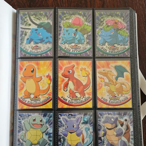 Komplett sett av Pokemon Topps Series 1! NM