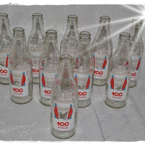 ~~~ Coca-cola 100 år, jubileumsflasker (131) ~~~