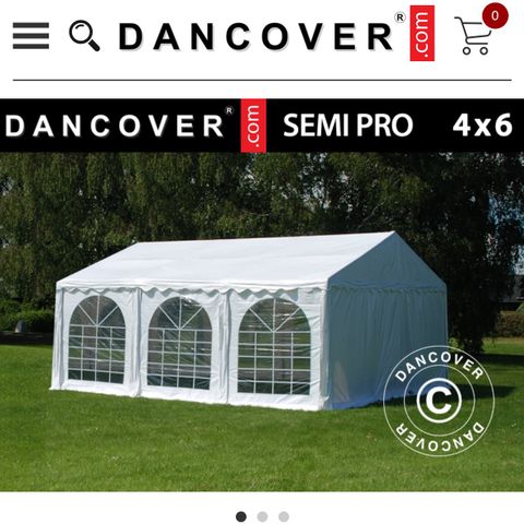 Utleie partytelt Dancover semi-pro 4x6 meter