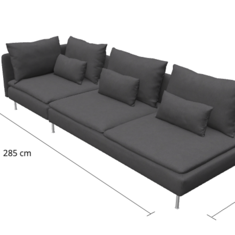 Söderhamn sofa 3-seters + hjørnemodul