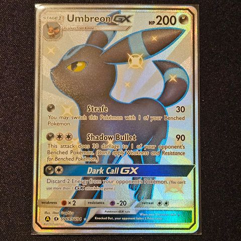 Pokemon kort - Umbreon gx fra Hidden Fates