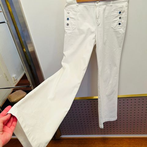 Massimo Dutti hvite jeans