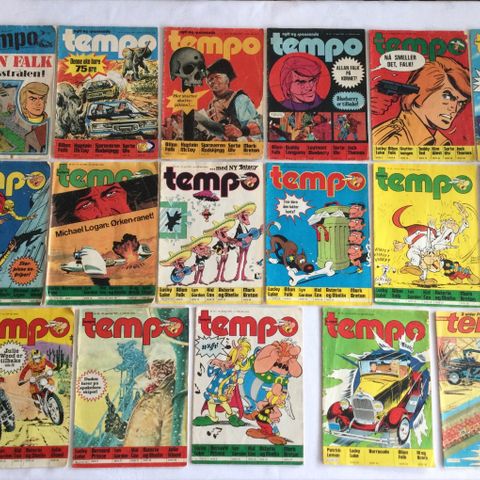TEMPO tegneserieblader/magasiner, 1976-1979