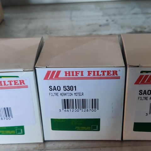 3 stk. Filter til Veivhusventilasjon VP D3 M/fl.