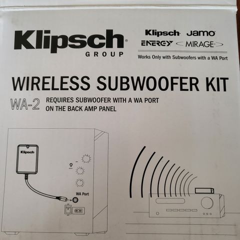 Klipsch Wireless Subwoofer kit