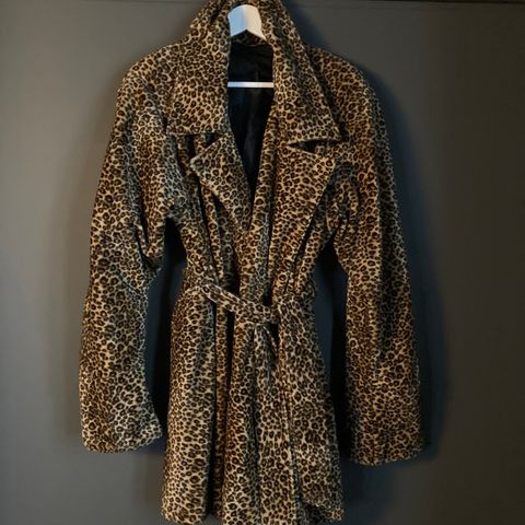 Leopard jakke, fleece