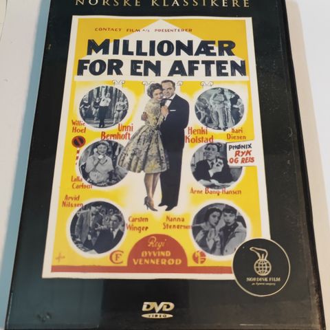 Millionær For En Aften DVD Henki Kolstad - Norske klassikere