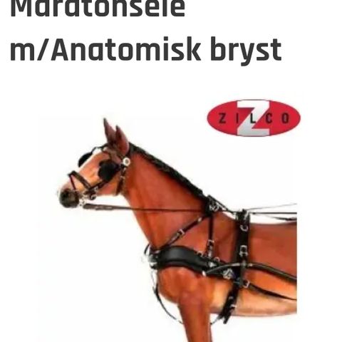 Zilco classic maratonsele med anatomisk bryst str cob