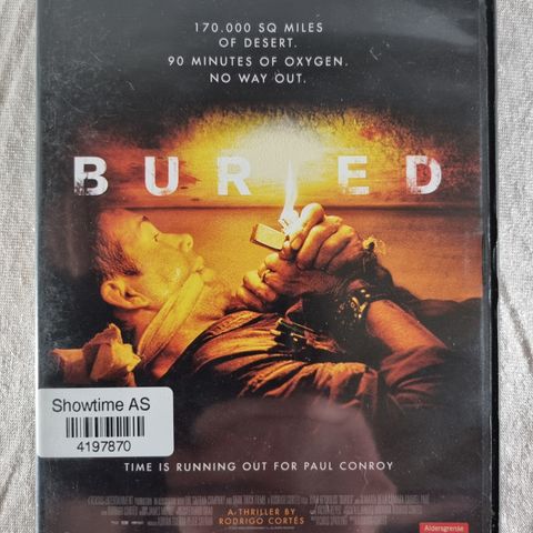 Buried DVD norsk tekst ripefri disc