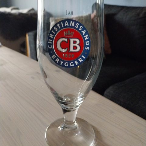 Christiansands bryggeri ølglass 0,4