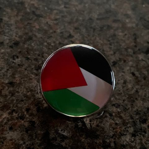 Palestina flagg pin 25MM