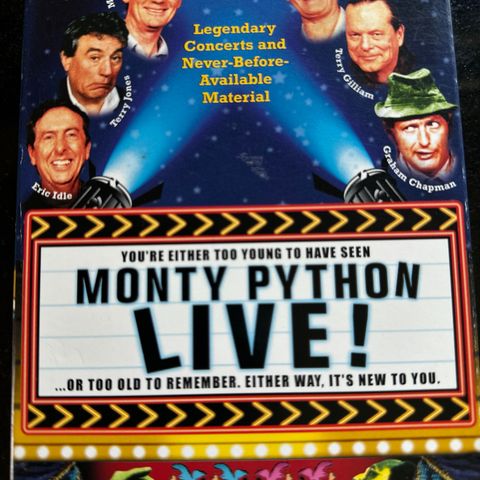 MONTY PYTHON LIVE!  VOL I & VOL 2 med bl.a. J. Cheese, M. Palin m.fl.