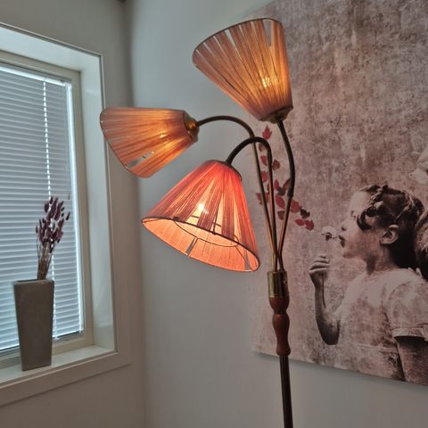 Vintage originale tivolilamper - stålampe