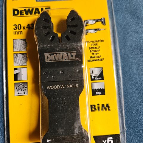 Dewalt multi kutter blad Wood and nails