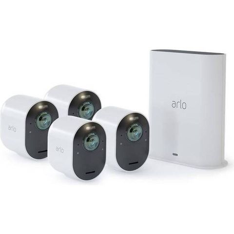 4 stk Arlo Ultra 2, Smart Hub, Arlo Doorbell + Chime