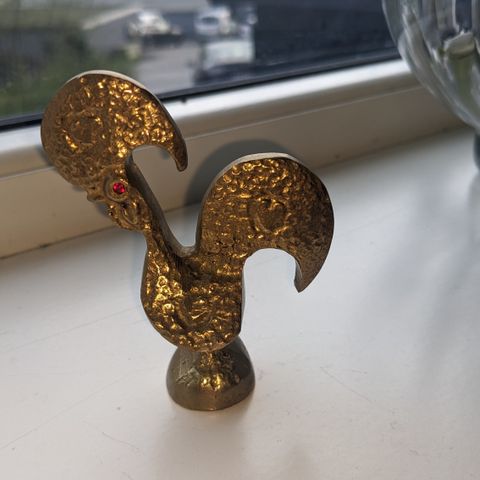 Mid.Century Handmade Style Brass Rooster