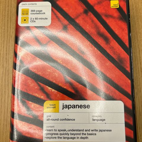 Japansk selvlæringskurs med 2x60 min cd og bok