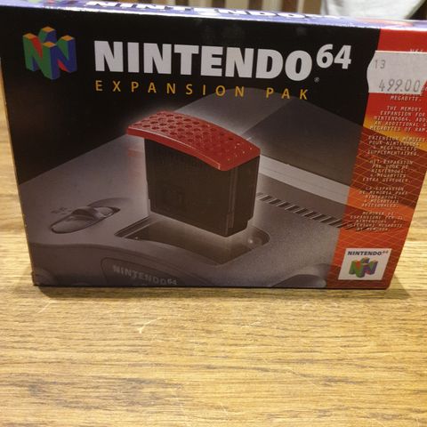 Nintendo 64 Expansion Pak boks med manual (uten selve Pak)