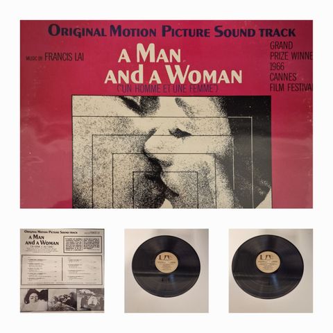 A MAN AND A WOMAN "ORGINAL MOTION PICTURE SOUNDTRACK " 1966