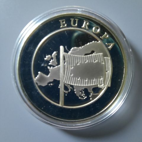 Medalje "Europe 1999","The first Europe medallions", i kapsel