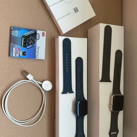 Apple Watch serie 2 og serie 7 GPS + Cellular