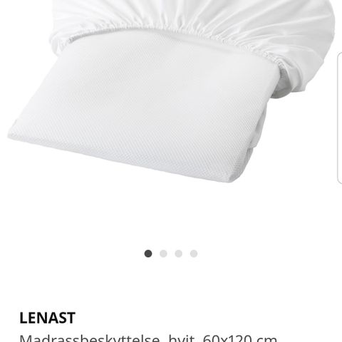 Ikea Skönast madrass for sprinkelseng og Lenast madrassbeskytter