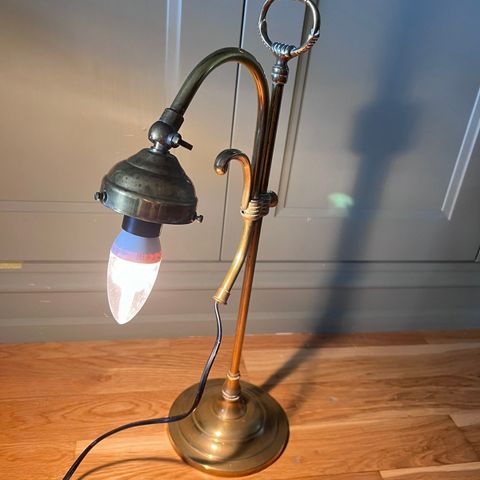 Vintage messinglampe